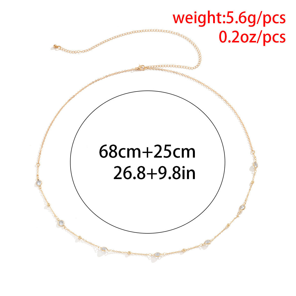 Bijou de ventre pour femme avec détails en zircone