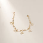Bracelet pour femme tressé avec pierres semi-précieuses