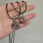 Collier pendentif spirale