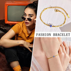 Bracelet jonc pour femme motif œil protecteur