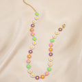 Collier chaîne à pendentif floral