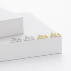 Boucles d'oreilles pour femme en argent sterling 925 design flèche