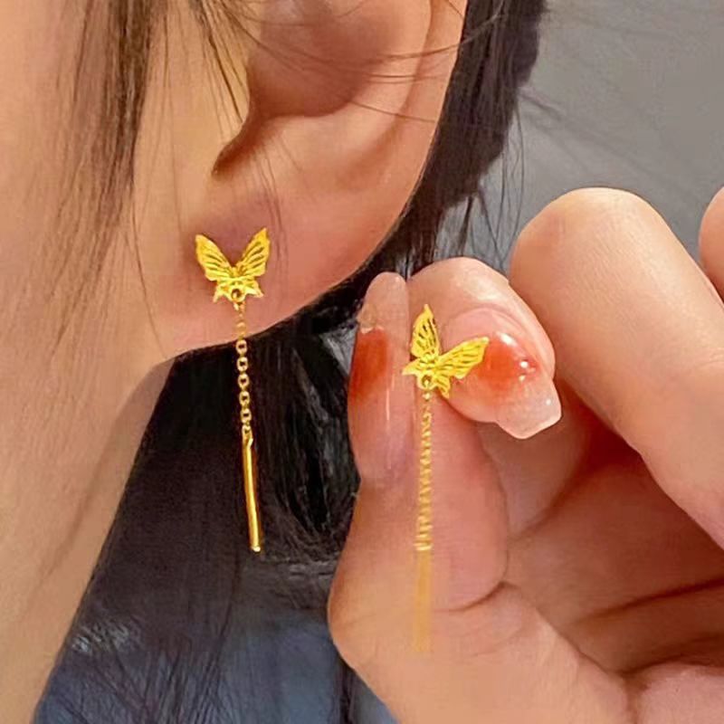 Boucles d'oreilles papillon pour femme