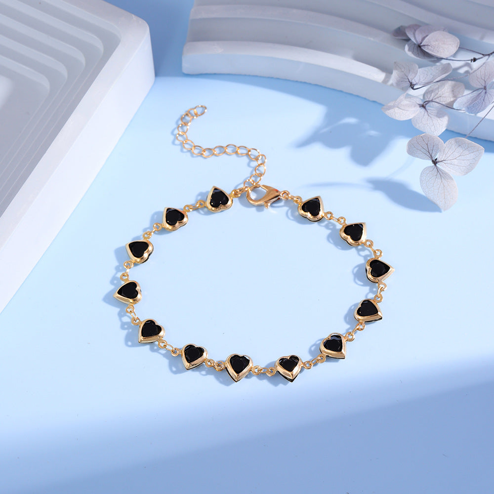 Bracelet avec breloque cœur
