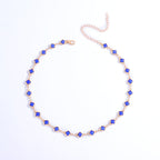 Choker à breloques florales
