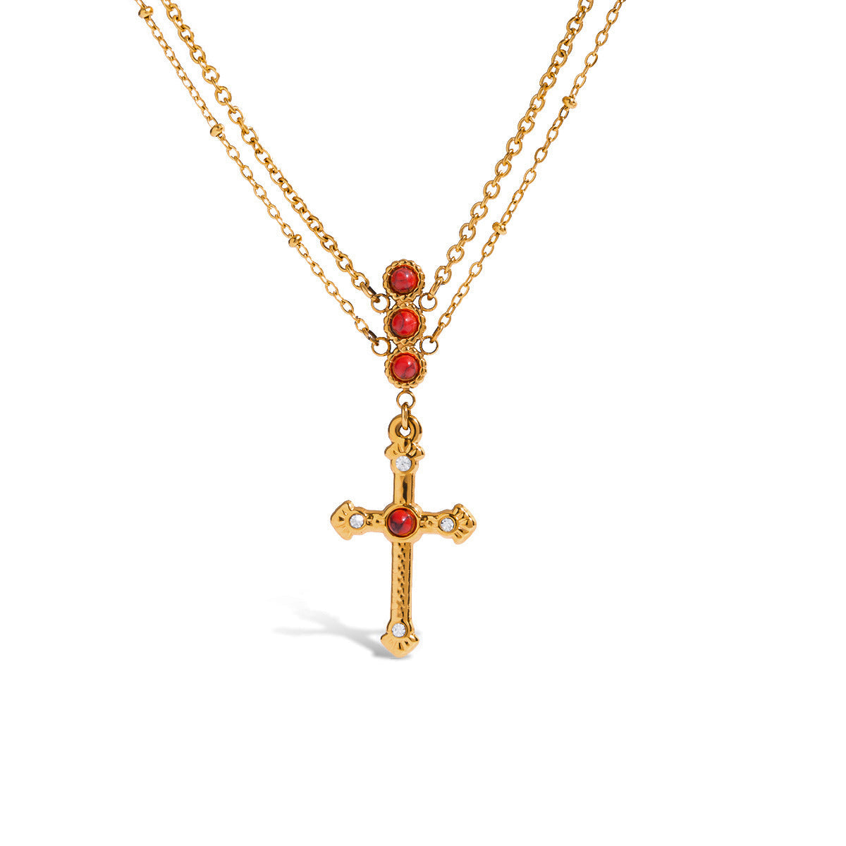 Collier élégant pour femme en acier inoxydable hypoallergénique