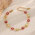 Bracelet femme avec pendentifs artistiques