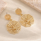 Boucles d'oreilles pendantes pour femme design araignée