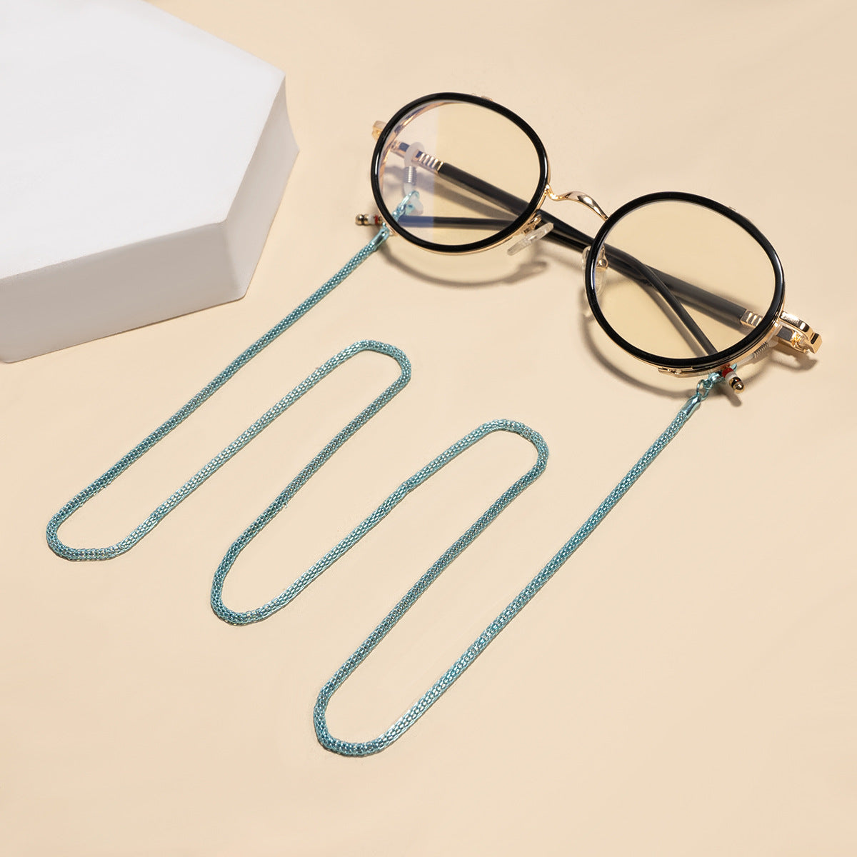 Chaîne de lunettes métallique