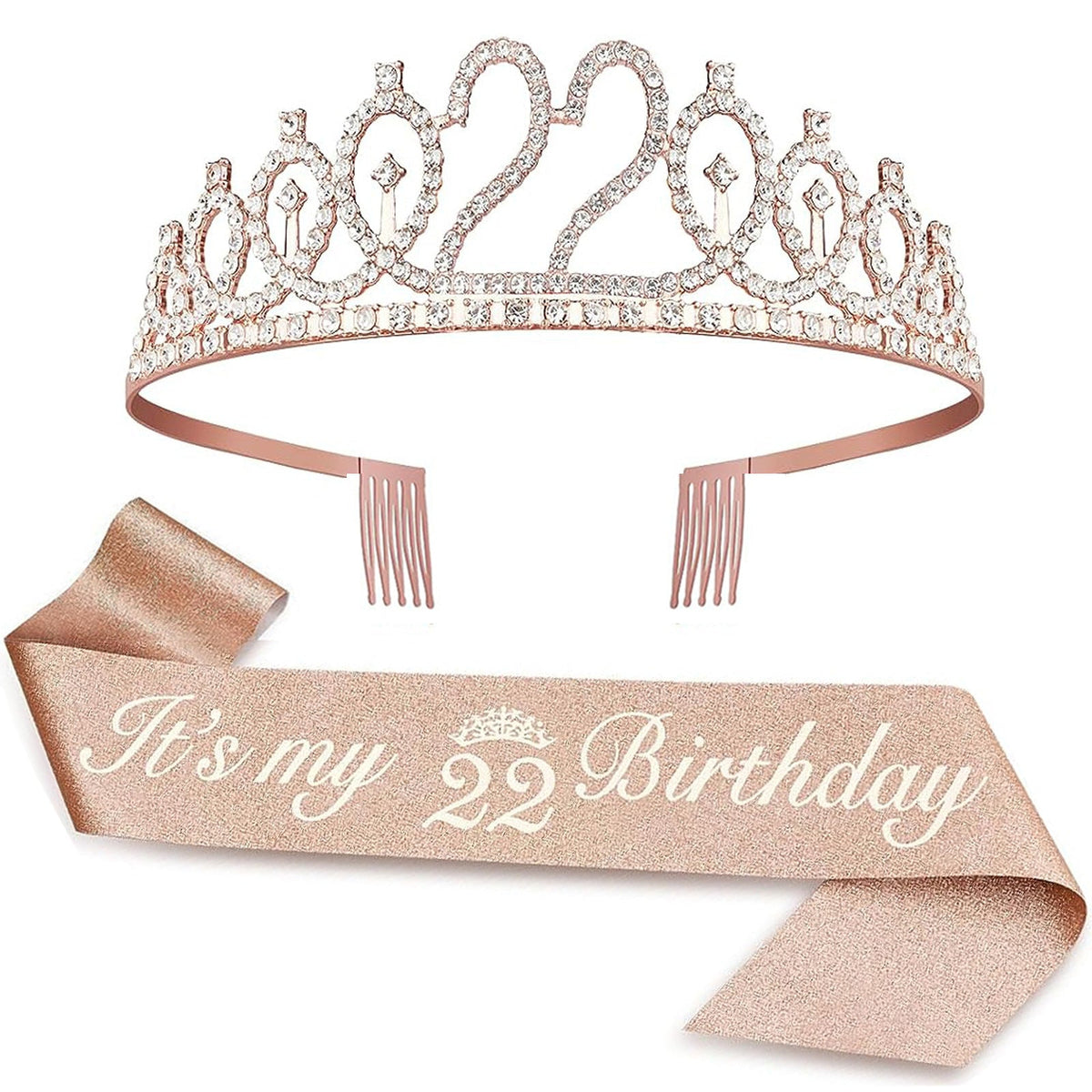 Couronne de princesse en cristal pour femme avec inscription 30 & Fabulous