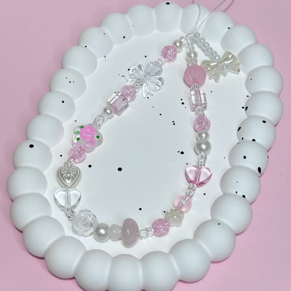 Bracelet à breloques sur le thème du cœur