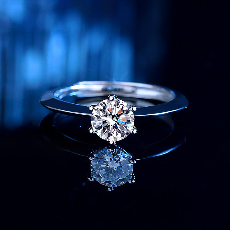 Bague pour femme avec cristal étincelant