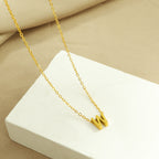 Collier pendentif initiale personnalisé pour femme