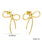Boucles d'oreilles pour femme avec motif nœud