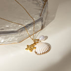 Collier pendentif croix pour femme avec détails en perles
