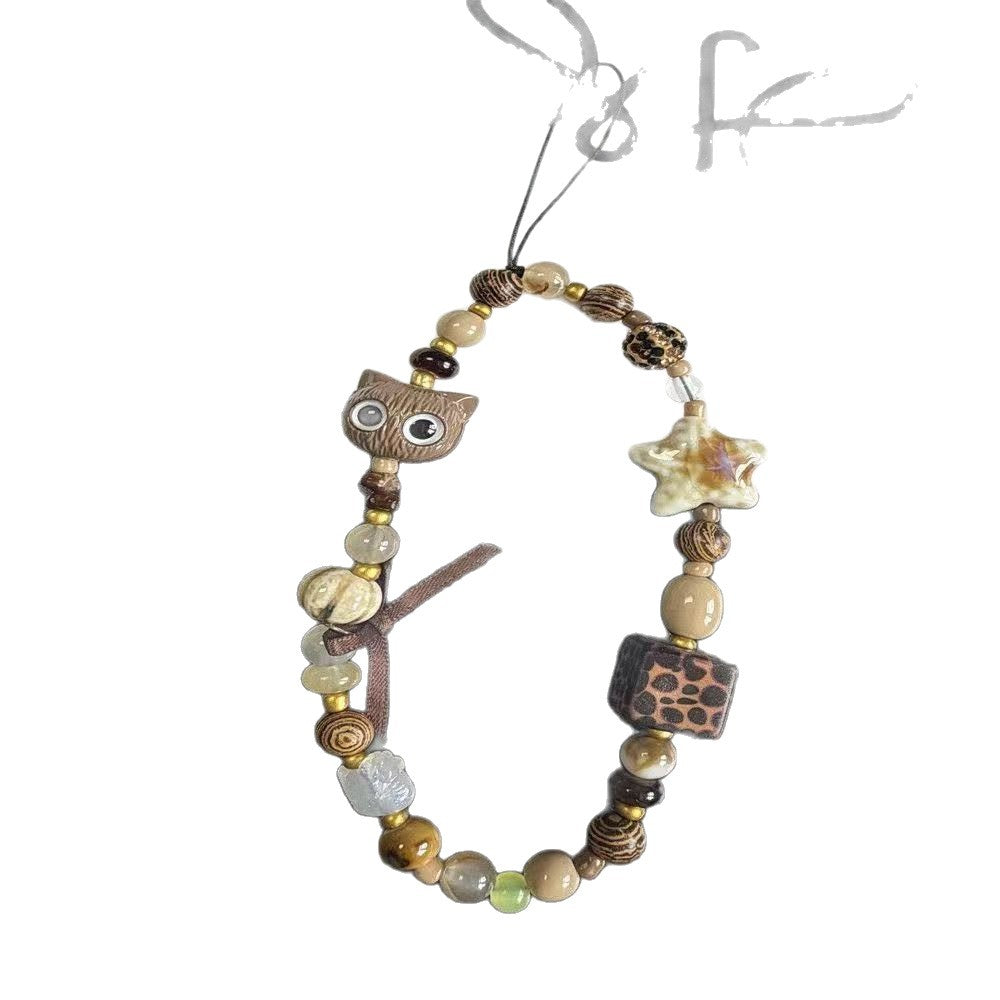 Bracelet à breloques perlé fait main