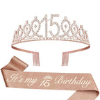 Couronne de princesse en cristal pour femme avec inscription 30 & Fabulous