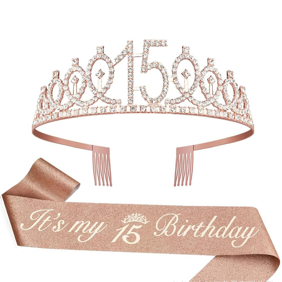 Couronne de princesse en cristal pour femme avec inscription 30 & Fabulous