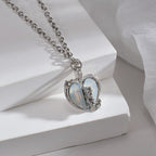 Collier pendentif cœur avec accents étincelants
