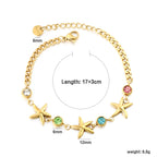 Bracelet pour femme avec pendentif étoile scintillant et design réglable