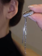 Boucles d'oreilles glamour avec pierres étincelantes
