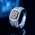 Bague pour homme avec zircon étincelant et design élégant