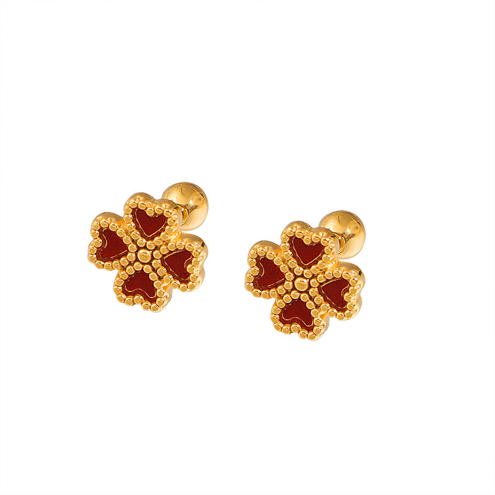 Boucles d'oreilles pour femmes motif fleurs