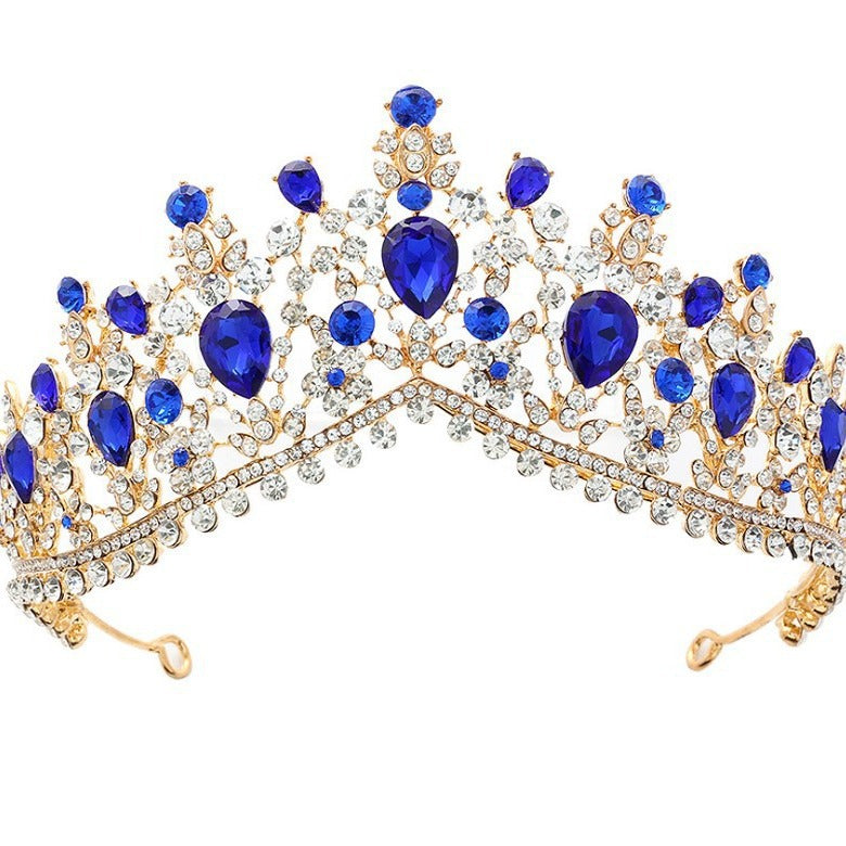 Diadème glamour pour femme avec strass et cristaux