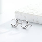 Boucles d'oreilles clous pour femme design pointes moderne