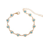 Bracelet de perles en forme de cœur