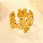 Bague réglable pour femme au design torsadé élégant