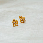 Boucles d'oreilles géométriques avec cristaux pour femme