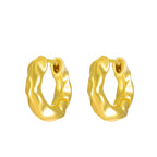 Boucles d'oreilles structurées en acier inoxydable