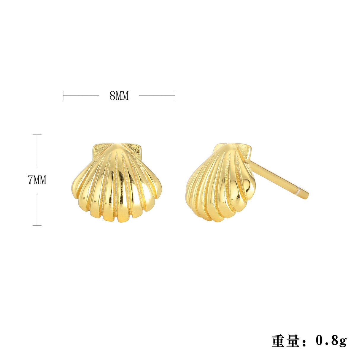 Boucles d'oreilles clous pour femme design pointes moderne