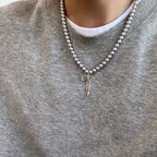 Collier délicat en perles