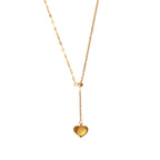 Collier superposé à pendentif cœur pour femme