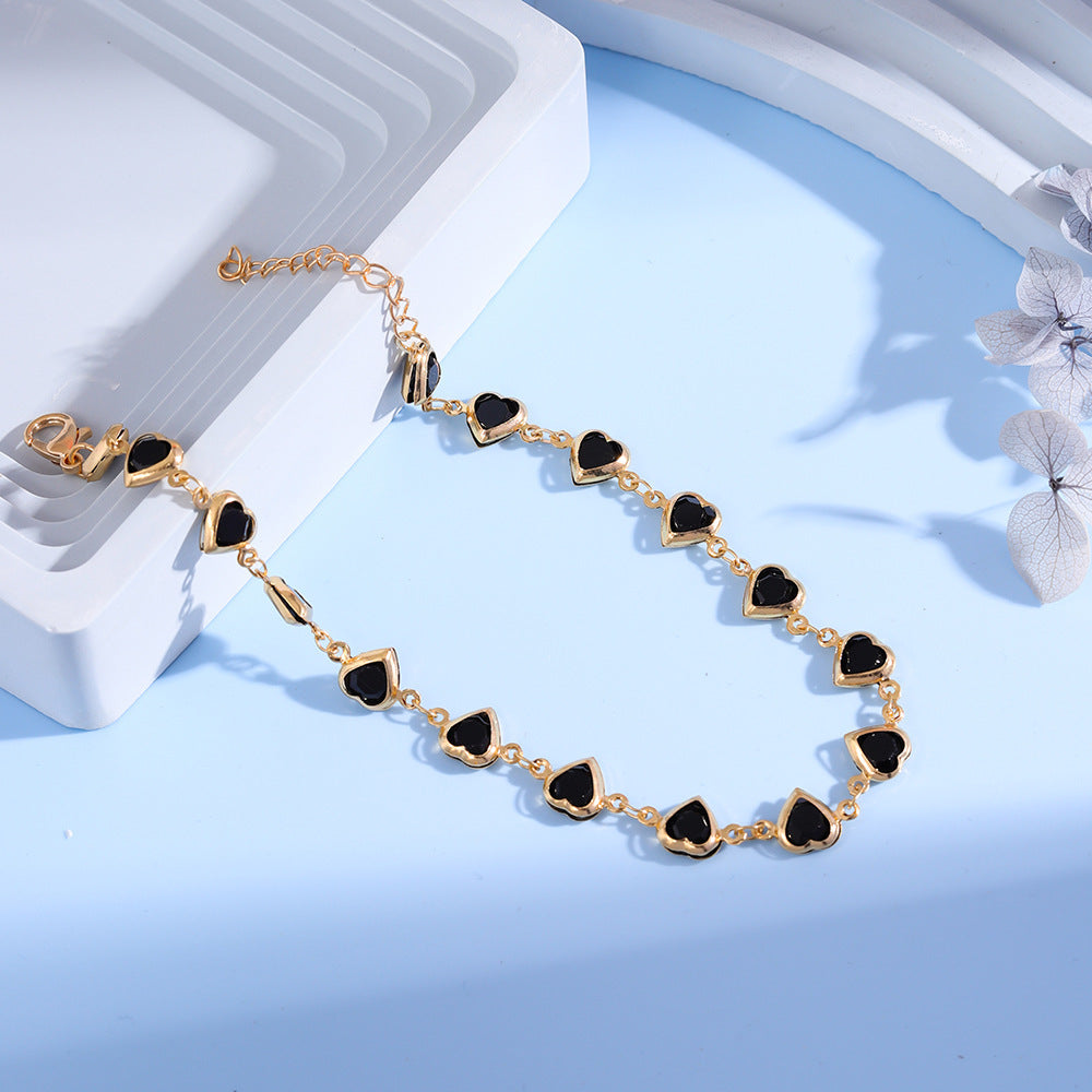 Bracelet avec breloque cœur