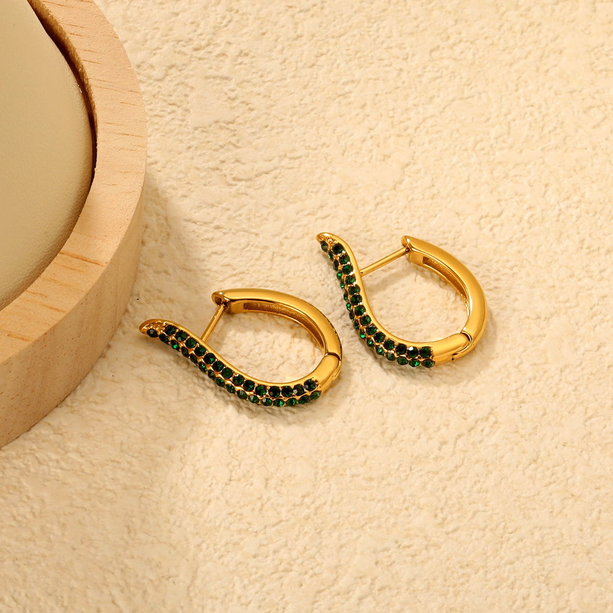 Boucles d'oreilles pendantes pour femme avec zircons