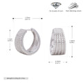 Créoles pendantes pour femme avec zircons