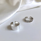 Bague ouverte en chaîne pour femme