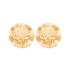 Boucles d'oreilles pendantes pour femme motif feuille