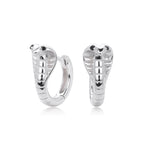 Boucles d'oreilles pendantes pour femme au design serpent élégant en argent sterling 925