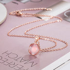 Collier avec pendentif cercle exquis et accent étincelant