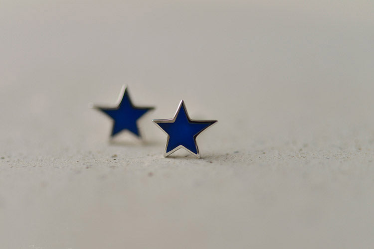Boucles d'oreilles clous pour femme design étoile