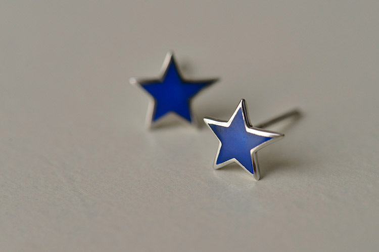 Boucles d'oreilles clous pour femme design étoile