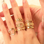 Bracelet rigide réglable pour femme au design zigzag