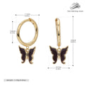 Boucles d'oreilles papillon en argent sterling 925