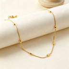 Collier élégant pour femme en acier inoxydable antiallergique