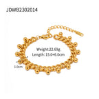 Bracelet pour femme à maillons élégants et perles