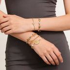 Bracelet pour femme avec pendentif étoile scintillant et design réglable
